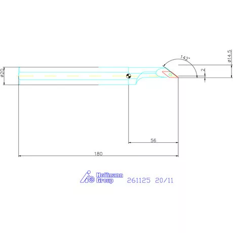 Furatkés, acél  20/11 mm