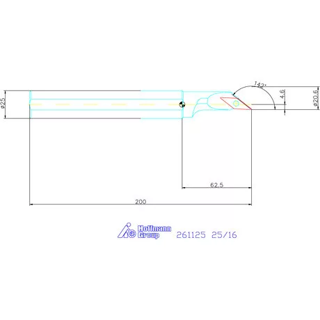 Furatkés, acél  25/16 mm