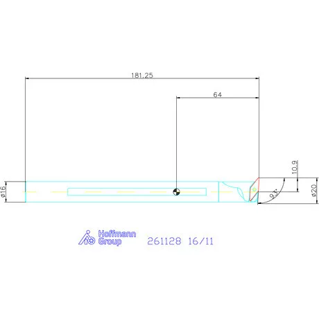 GARANT Master Turn furatkés, acél, spirális  16/11 mm
