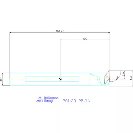 GARANT Master Turn furatkés, acél, spirális  25/16 mm