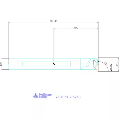 GARANT Master Turn furatkés, acél, spirális  25/16 mm