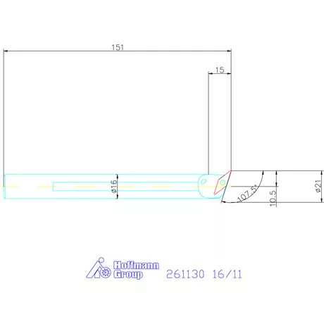 Furatkés, acél  16/11 mm