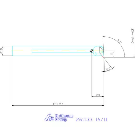 Furatkés, acél  16/11 mm