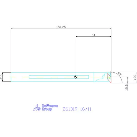 GARANT Master Turn furatkés, acél, spirális  16/11 mm
