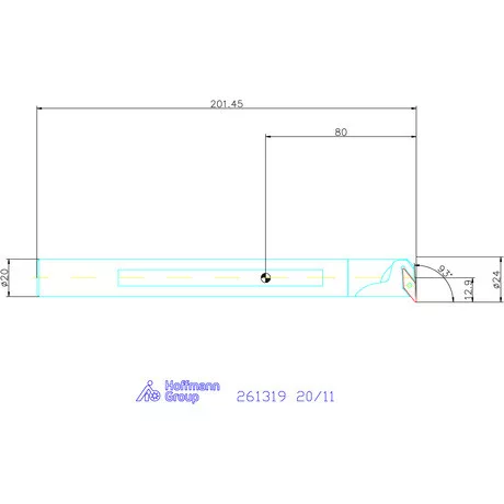 GARANT Master Turn furatkés, acél, spirális  20/11 mm