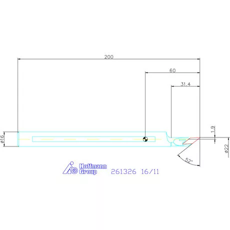 Furatkés, HM  16/11 mm