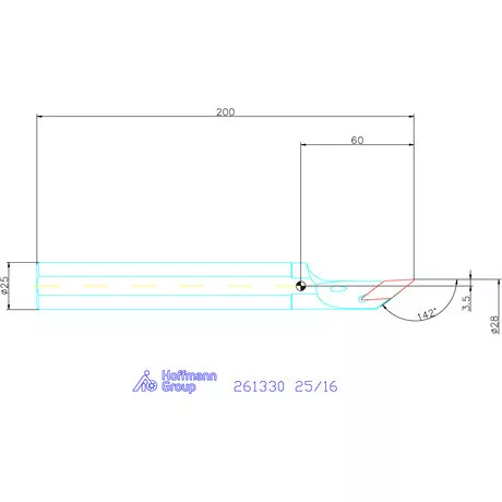 Furatkés HSS  25/16 mm