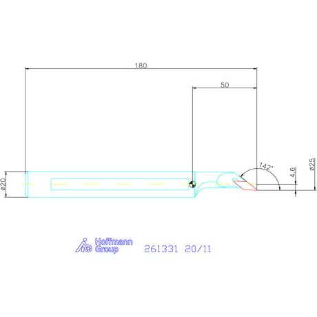 Furatkés HSS  20/11 mm