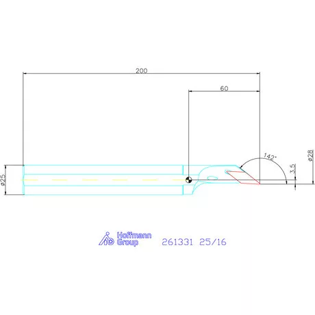 Furatkés HSS  25/16 mm