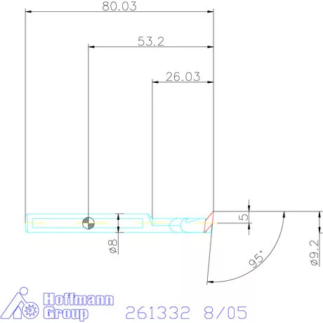 Furatkés, HM  8/05 mm