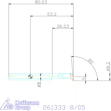 Furatkés, HM  8/05 mm