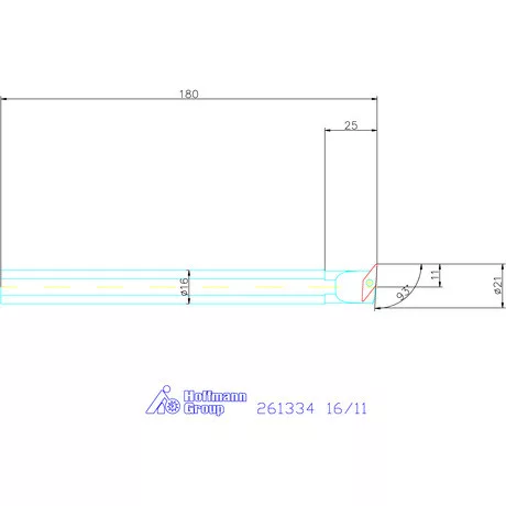 Furatkés HSS  16/11 mm