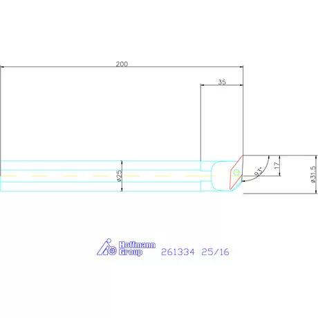 Furatkés HSS  25/16 mm