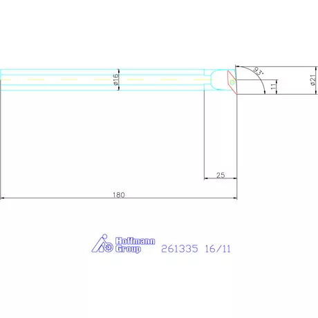 Furatkés HSS  16/11 mm