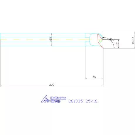 Furatkés HSS  25/16 mm