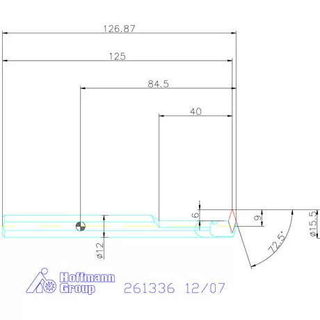 Furatkés, HM  12/07 mm