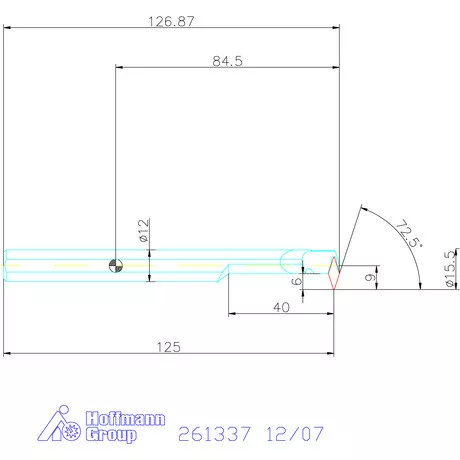 Furatkés, HM  12/07 mm