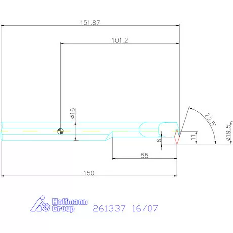 Furatkés, HM  16/07 mm