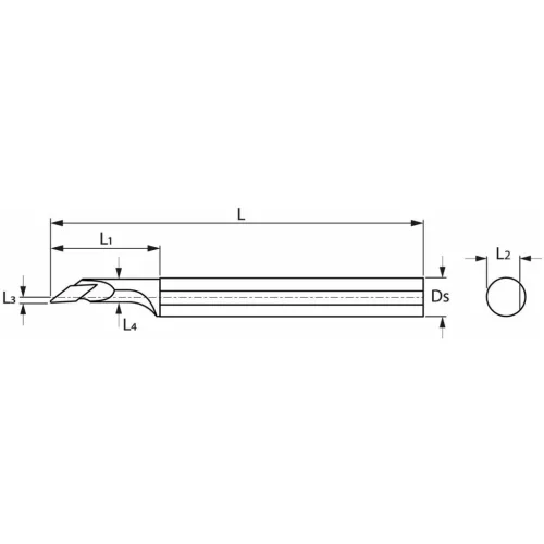 Furatkés, acél  16/11 mm