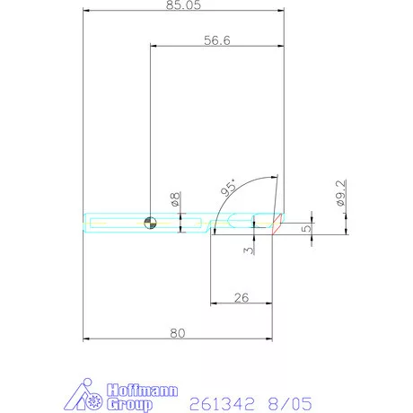 Furatkés, HM  8/05 mm