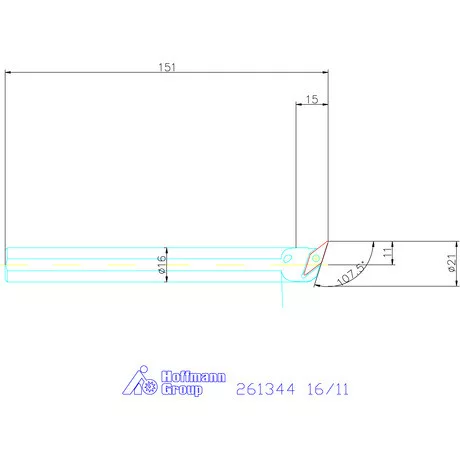 Furatkés, acél  16/11 mm