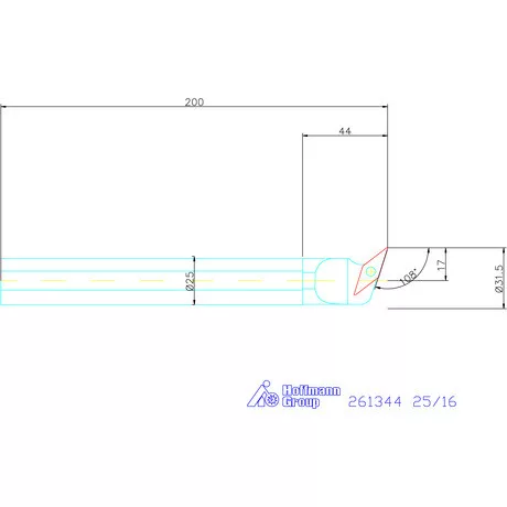 Furatkés, acél  25/16 mm