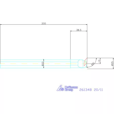 Furatkés, acél  20/11 mm