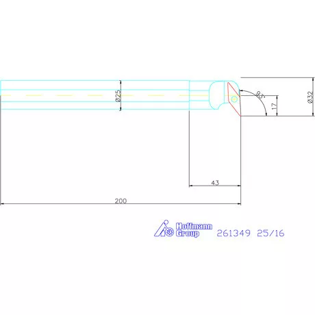 Furatkés, acél  25/16 mm
