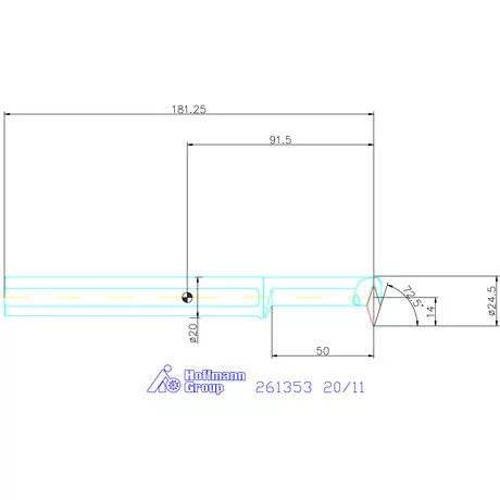 Furatkés, acél  20/11 mm