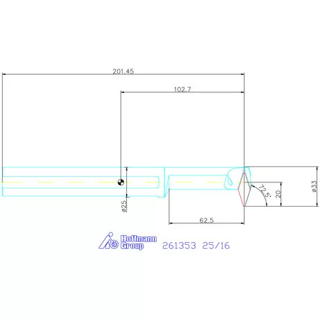 Furatkés, acél  25/16 mm