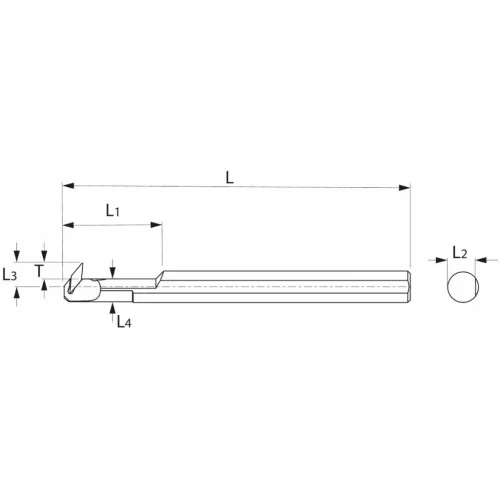 Furatkés, acél  10/07 mm