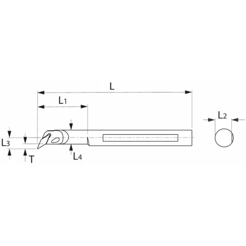 Furatkés, acél  12/07 mm