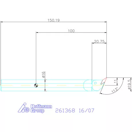 Furatkés, HM  16/07 mm