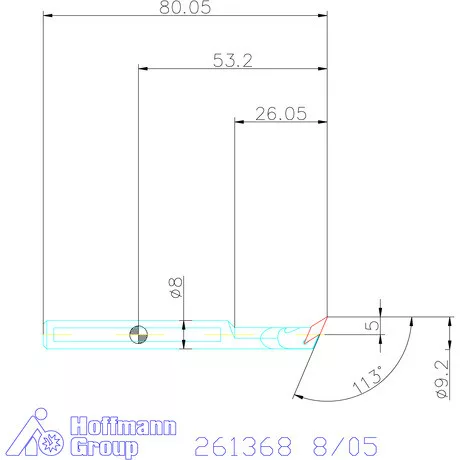 Furatkés, HM  8/05 mm