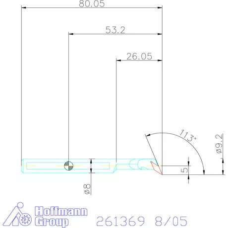 Furatkés, HM  8/05 mm
