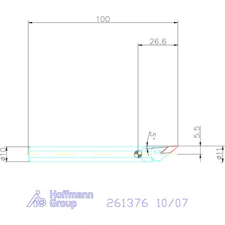 Furatkés, keményfém  10/07 mm