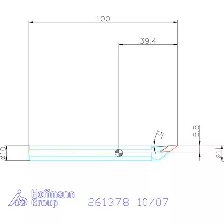 Furatkés acél  10/07 mm