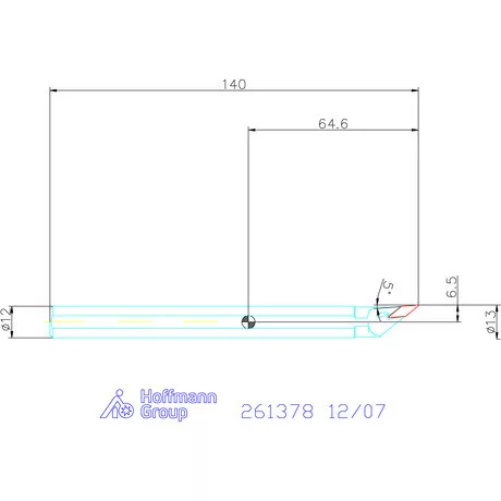 Furatkés acél  12/07 mm