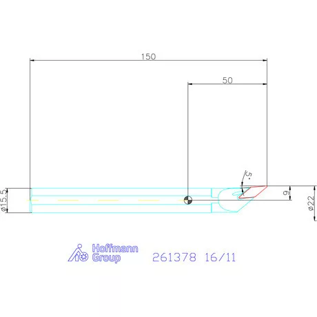 Furatkés acél  16/11 mm