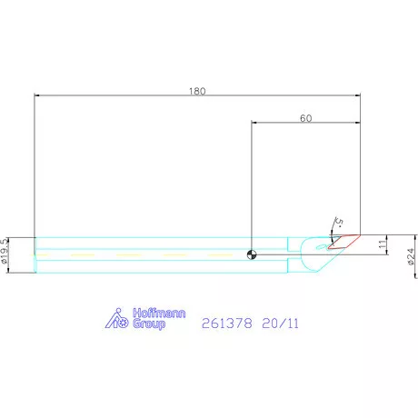 Furatkés acél  20/11 mm