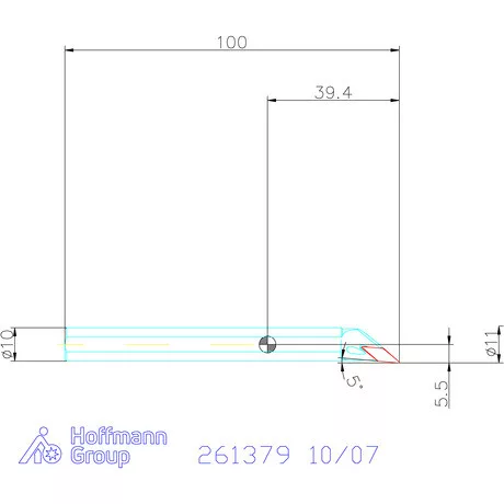 Furatkés acél  10/07 mm