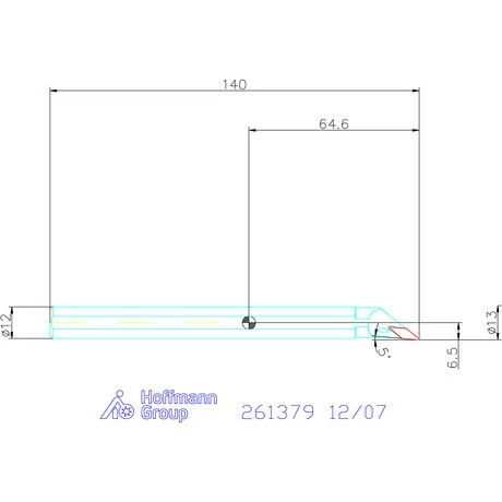 Furatkés acél  12/07 mm