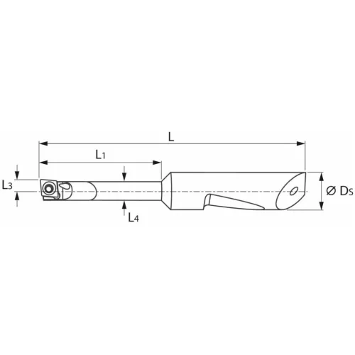 Gyorscserés furatkés, keményfém  8/03 mm