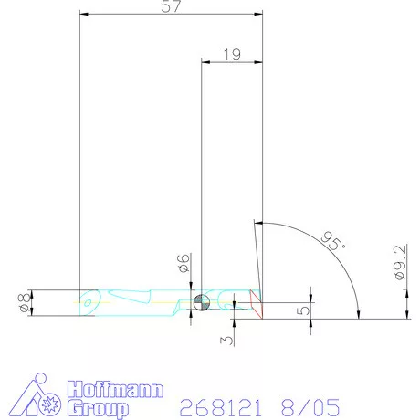 Gyorscserés furatkés, keményfém  8/05 mm