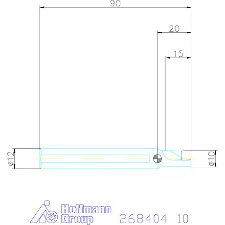 „4 in 1” esztergáló és fúrószerszám 1,5×D 10 mm