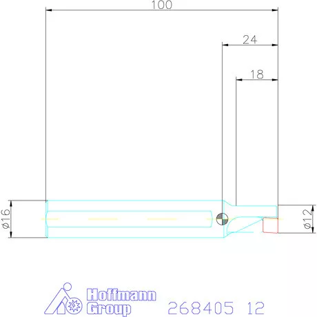 „4 in 1” esztergáló és fúrószerszám 1,5×D 12 mm
