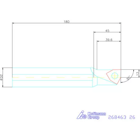 „5 in 1“ esztergáló és fúrószerszám 1,5×D 26 mm