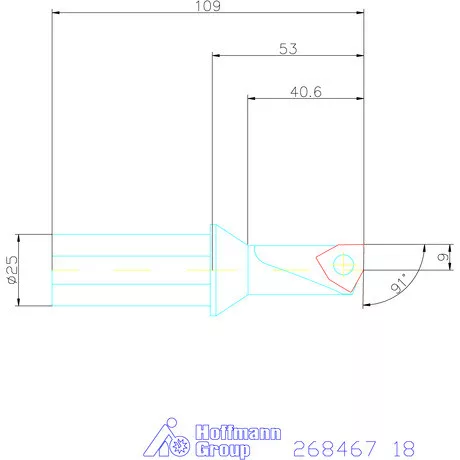 „5 in 1“ esztergáló és fúrószerszám 2,25×D 18 mm