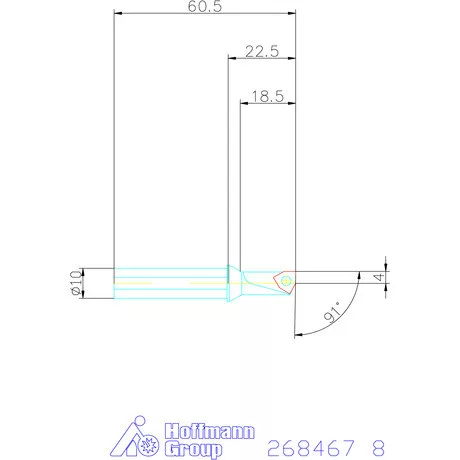 „5 in 1“ esztergáló és fúrószerszám 2,25×D 8 mm