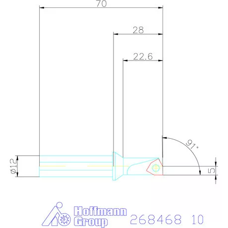 „5 in 1“ esztergáló és fúrószerszám 2,25×D 10 mm